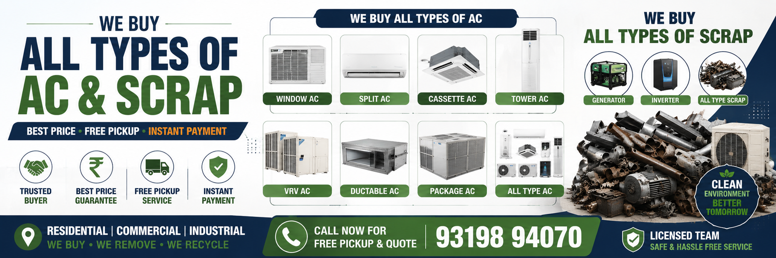 Scrap AC Buyer Delhi Best Price